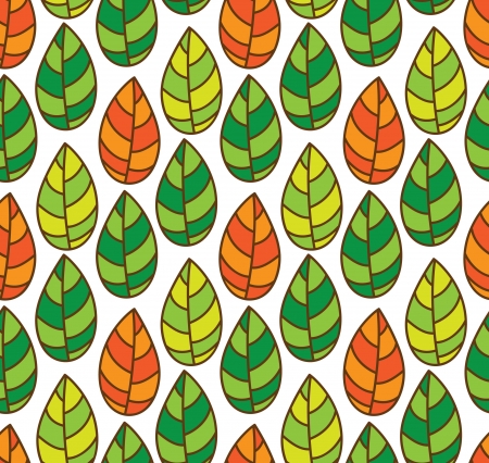 Beautiful leaf patternのイラスト素材