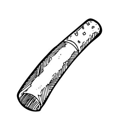 sketchy cigaretteのイラスト素材