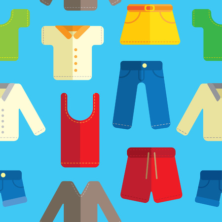 clothing seamless patternのイラスト素材
