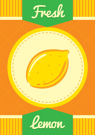 Lemon poster or leafletのイラスト素材