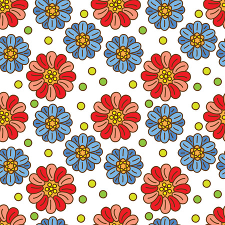 Flower seamless patternのイラスト素材