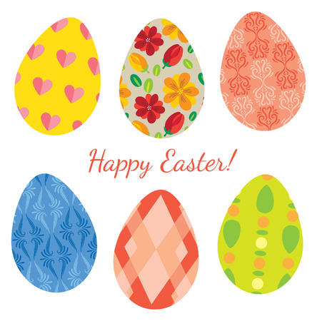 decorative easter eggのイラスト素材