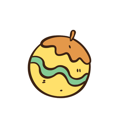 Christmas ball doodleのイラスト素材