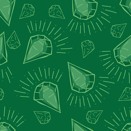 gemstone doodle backgroundのイラスト素材