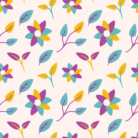 Floral seamless backgroundのイラスト素材