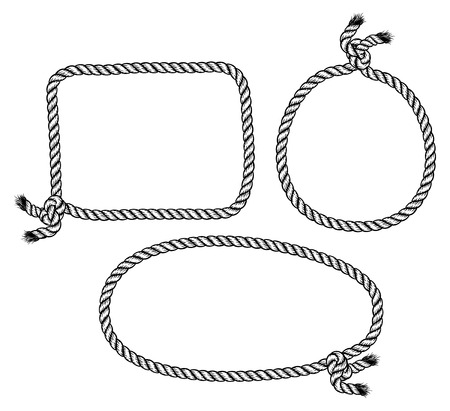 Rope frameのイラスト素材