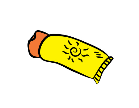 Cartoon Sunblockのイラスト素材