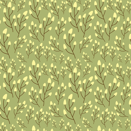 leaf seamless backgroundのイラスト素材