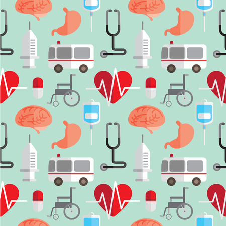 Hospital theme icon backgroundのイラスト素材