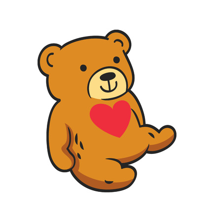 Teddy bear dollのイラスト素材
