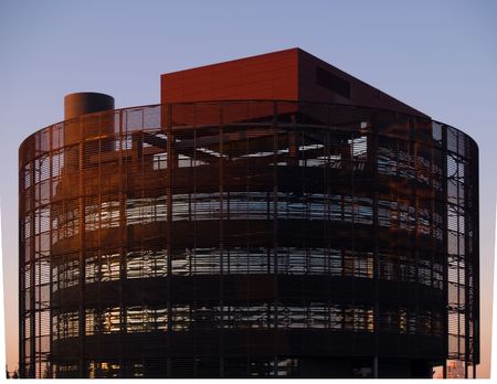 A round and modern office building.の写真素材