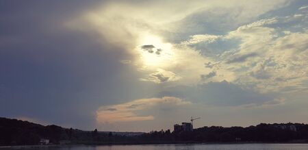 the sky, the last days of heatの写真素材