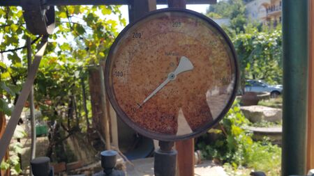 vintage speedometer or pressure sensor