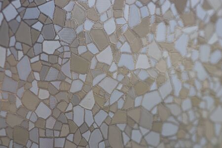 pattern on glass, a picture on the window in bright colors
