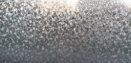 pattern on glass, a picture on the window in bright colorsの写真素材