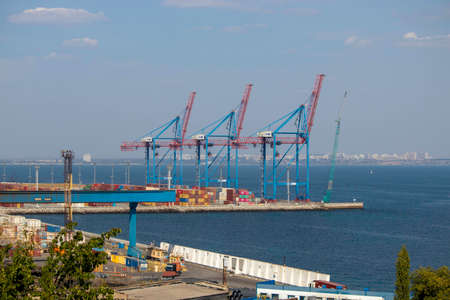 port for loading goods by the sea