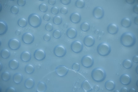 Bubbles in blue water. Abstract background and texture for design.
