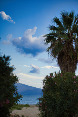 Summer holiday in the mountains, fluffy fairytale clouds over the mountains - August 23, 2025の写真素材