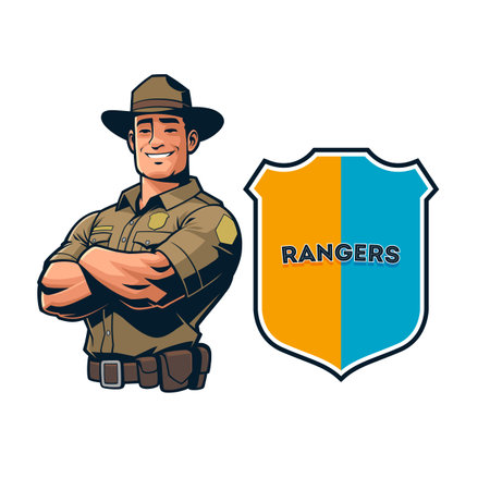 Ranger Mascot Designのイラスト素材