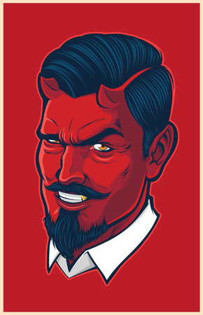 Devil head mascot