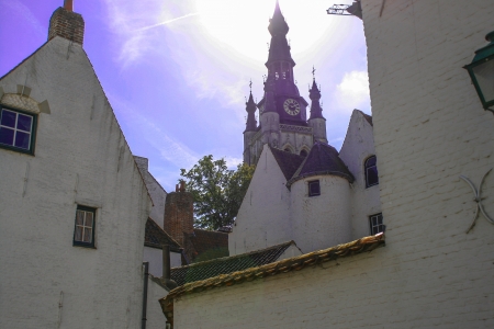  Beguinage of Kortrijk in the Belgiumの写真素材