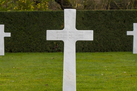 American cemetery Flanders field Belgium Waregemのeditorial素材