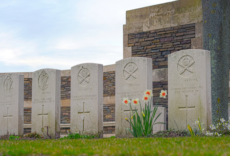 New British Cemetery in flanders fields great world warのeditorial素材