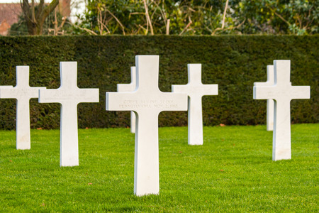 Flanders field American cemetery in Waregem Belgiumのeditorial素材