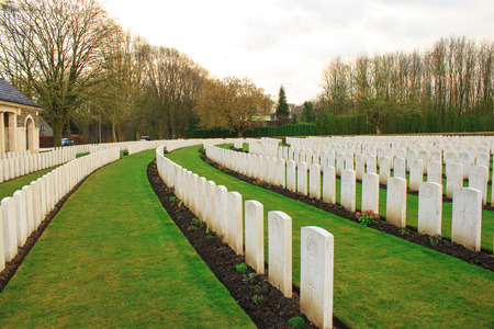 Wood Cemetery great world war one flanders Belgiumのeditorial素材