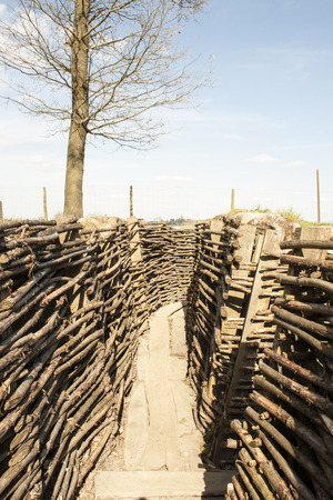Bayernwald German Trenches great world war Flanders Belgiumの写真素材