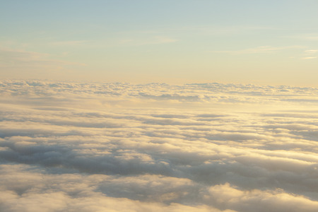 high above the clouds peaceful scene