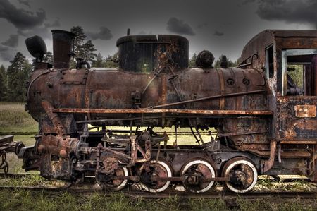 Rust locomotive (HDRi)の写真素材