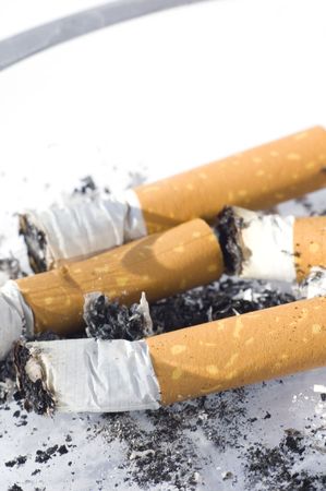 Cigarettes in ash tray
