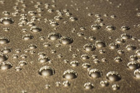 Bubbles of air on teflon backgroundの写真素材