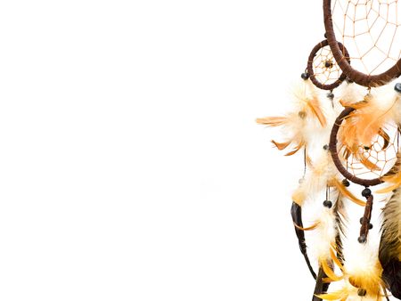 Dreamcatcher isolated on white backgroundの写真素材