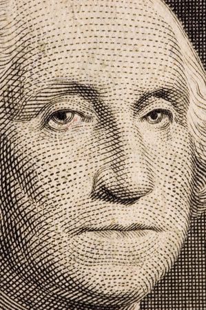 Dollar bill extreme close upの写真素材