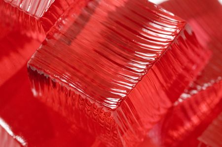 Red jelly dessertの写真素材