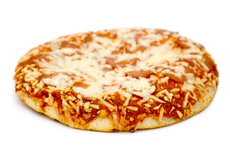 Pizza with salamiの写真素材