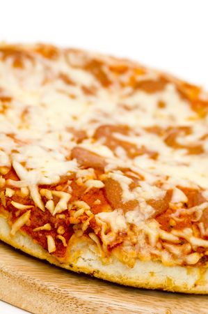 Pizza with salamiの写真素材