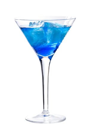 Cocktail with blue curacaoの写真素材