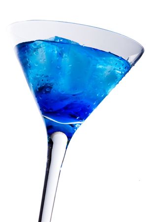 Cocktail with blue curacaoの写真素材