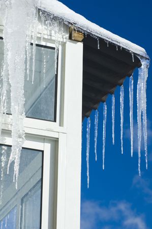 Melting Iciclesの写真素材