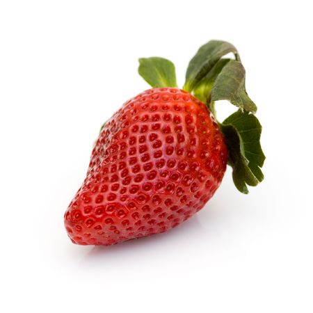 Strawberry isolated on white backgroundの写真素材