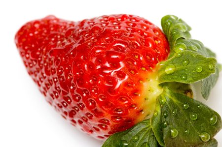 Strawberry isolated on white backgroundの写真素材