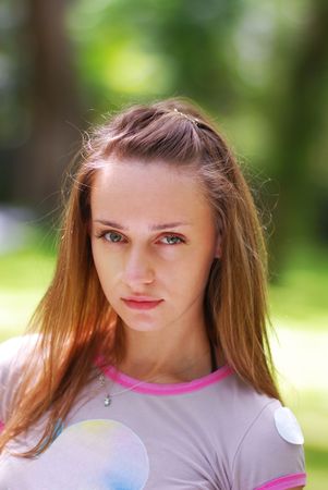Girl portrait, shallow depth of field
