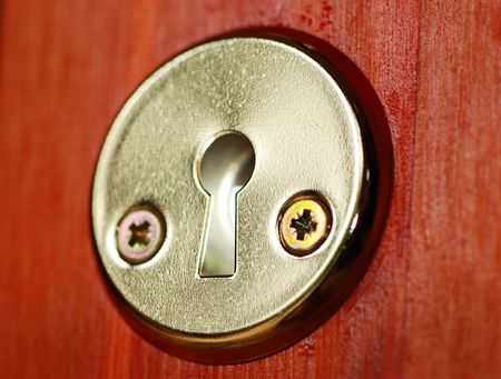 Keyhole with light coming from itの写真素材