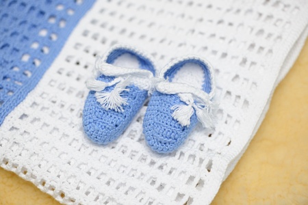 Clothes and accessories for newbornの写真素材