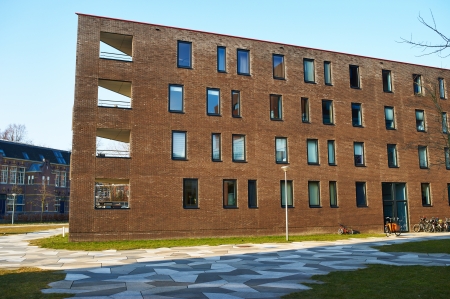 AMSTERDAM, NETHERLANDS - MARCH 31 2013: Funenpark residential area at Amsterdam, March 31, 2013のeditorial素材