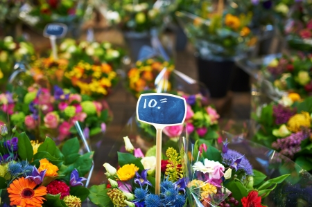 Amsterdam flower market close up detailsの写真素材