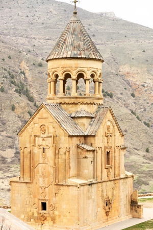 Ancient monastery Noravank in the mountains in Amaghu valley, Armenia. Was founded in 1205.